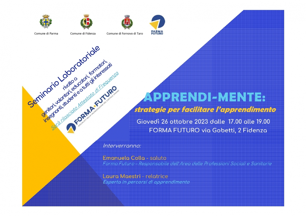APPRENDI-MENTE: strategie per facilitare l'apprendimento - Forma Futuro